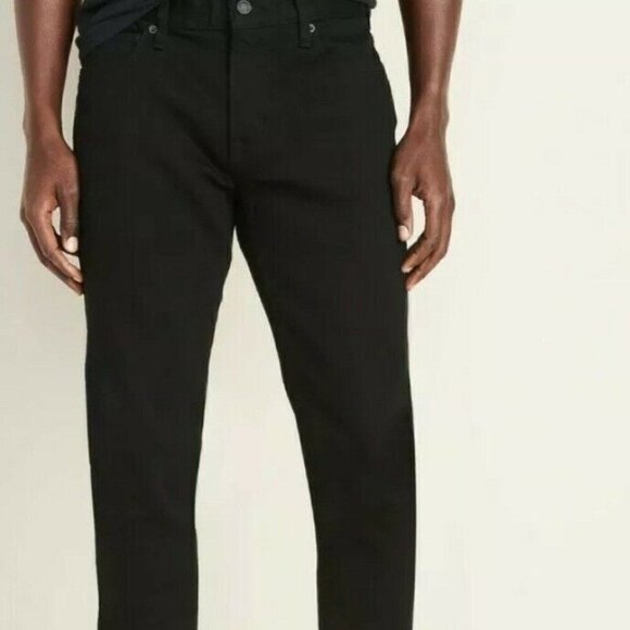 Old Navy Boys Black Skinny Jeans Adjustable Waist Size 10 PLUS - Picture 1 of 2